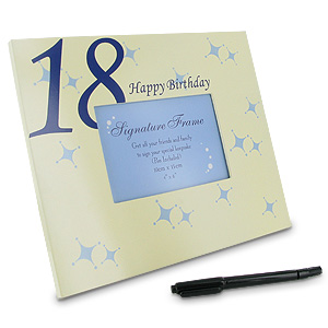 Signature Happy 18th Birthday Photo Frame