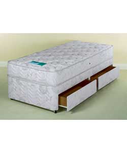 Montreal Deep Quilt Single Divan - 2 Drawers