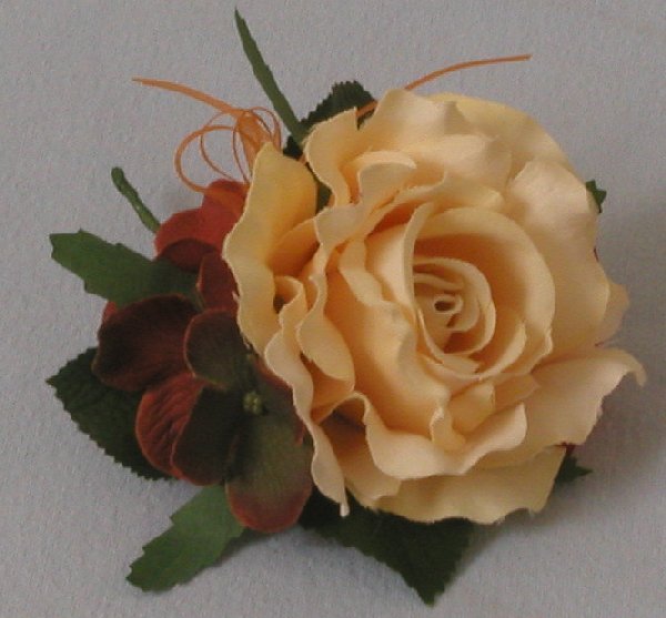 Peach Rose Corsage