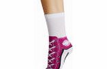 Silly Socks Adult Sneaker - Purple - 3-7