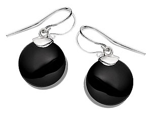 and Onyx Disk Earrings 060753