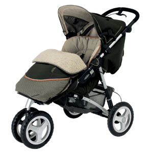 SILVER Cross- XT 3 Wheeler Pushchair- Savannah