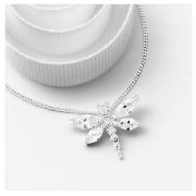 SILVER CZ DRAGONFLY PENDANT