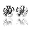 Silver Frangipane Flower Earrings