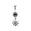 Jewelled Sun Dropper Navel Bar Attachment