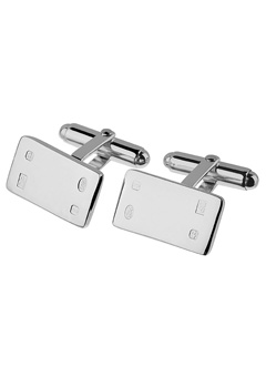 SILVER Oblong Cufflinks