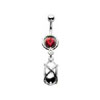 SILVER Tsarinas Egg Navel Bar Attachment