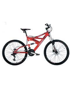 26inch Serpent Dual Disc Dual Suspension Bike