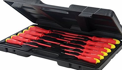 Silverline 918535 Insulated Soft-Grip Screwdriver Set - 11 Pieces