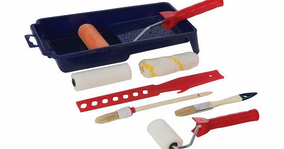 Silverline Tools Silverline 564795 Decorators Roller and Brush Set 9-Piece