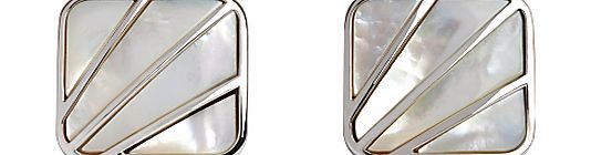 Simon Carter Art Deco Mother of Pearl Cufflinks,