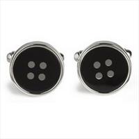 Simon Carter Black West End Button Cufflinks by