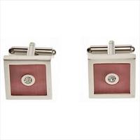 Simon Carter Light Rose Square Infinity Cufflinks by