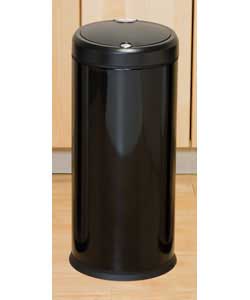 Human 30 Litre Touch Bin Matt Black