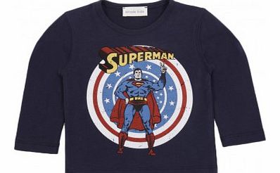 Superman T-shirt Navy blue `2 years,3 years