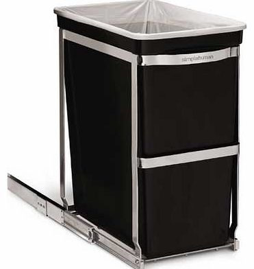 30L Pull-Out Bin - Black