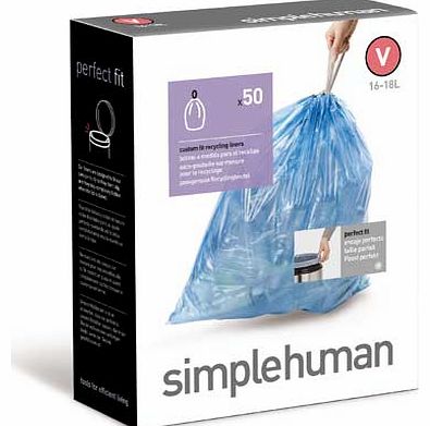 Simplehuman Bin Liners Size Code V