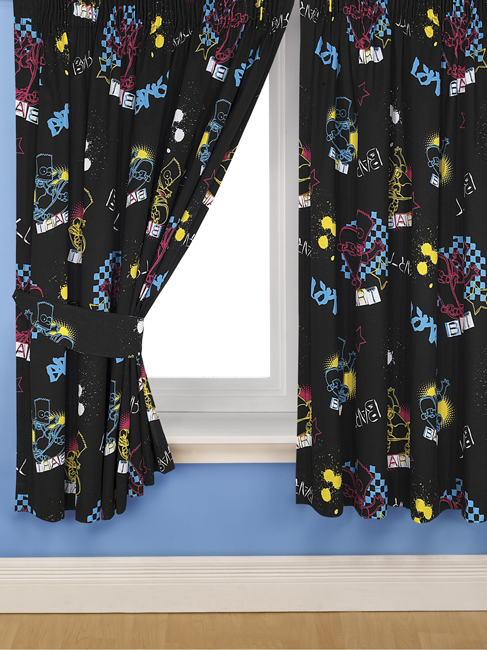 Curtains Bart Simpson `unk/Street`Design 54 Drop