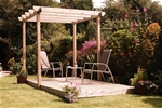 single Pergola - Double Deck: 258h x 440w x 240d cm - Green