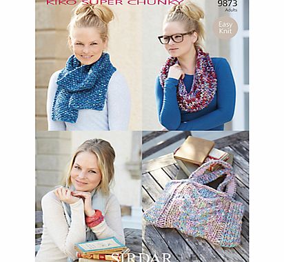 Sirdar Kiko Super Chunky Knitting Leaflet, 9873