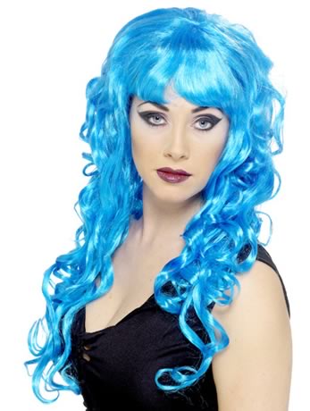 Blue Long Wig