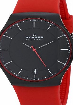 Skagen Aktiv SKW6073 Mens Watch red silicone band