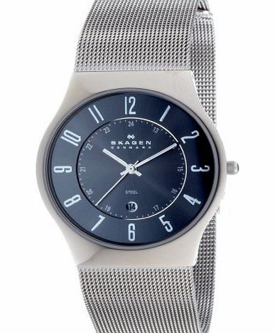 Skagen Gents Watch Slimline Gunmetal 233XLSTM