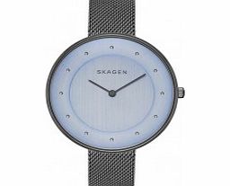 Skagen Ladies Gitte Grey Mesh Strap Watch