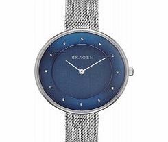 Skagen Ladies Gitte Silver Mesh Strap Watch