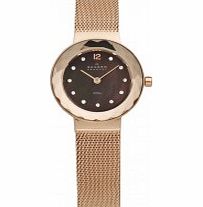 Skagen Ladies Klassik Rose Gold Mesh Watch