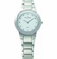 Skagen Ladies Links White Steel Watch