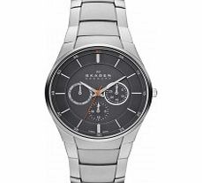 Skagen Mens Aktiv Grey Silver Multifunction Watch