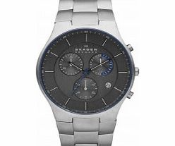 Skagen Mens Aktiv Gunmetal Chronograph Watch