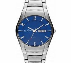 Skagen Mens Klassik Blue and Silver Watch