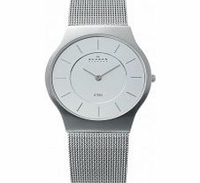 Skagen Mens Klassik Silver Mesh Watch