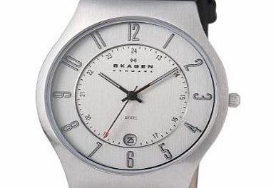 Skagen Mens Leather Strap Watch 233XXLSLC