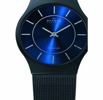 Skagen Mens Slimline Titanium Steel Watch 233LTMN