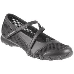 Skechers Female Ske501 Leather/Textile Upper Textile Lining Comfort Large Sizes in Black, Natural