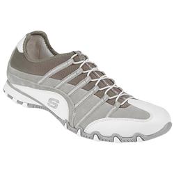 Skechers Female Ske701 Leather/Textile Upper Textile Lining in Grey Sparkle