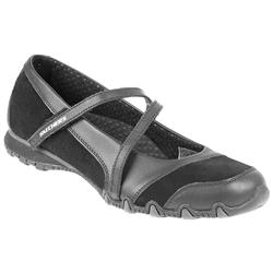 Skechers Female Ske803 Leather Upper Textile Lining Casual in Black