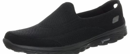 Skechers GO Walk 2 Trainers Womens Black Schwarz (BBK) Size: 5 (38 EU)