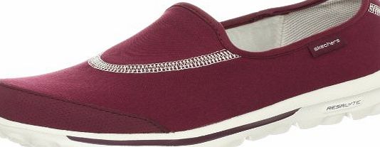 Skechers USA Womens Go Walk Low-Top Trainers 13510 Burgundy 7 UK, 40 EU