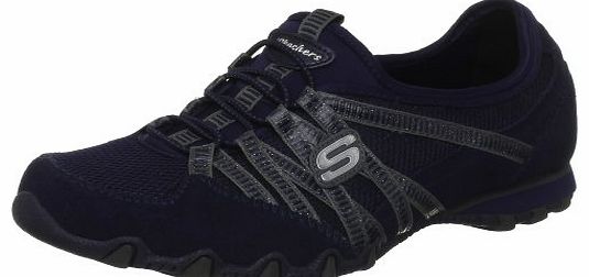 Skechers Womens Bikers Hot Ticket Navy Low-Top Trainers 21159 6 UK, 39 EU