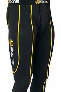  3/4 Compression Tights Blk / Gold