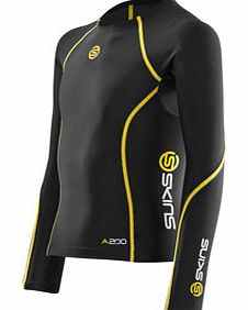 A200 Series Kids Compression LS Top Black