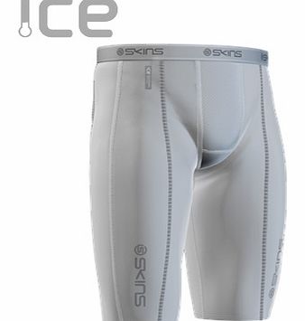  Ice Compression Half Tights White