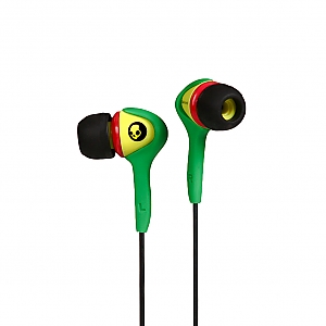 Skullcandy Smokin Buds Earbud Earphones - Rasta