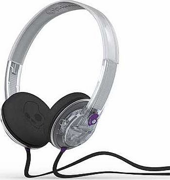 Skullcandy Uprock On Ear with Mic - Clear/Purple