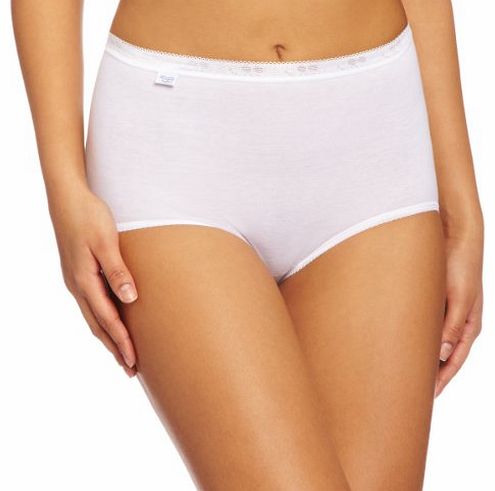 Basic Maxi 3 Pack High Rise Womens Briefs White Size 18