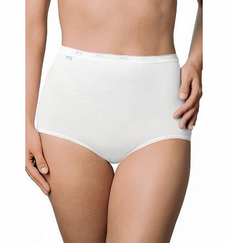 Sloggi  Maxi Brief High Rise Womens Briefs - 14 Ladies - White